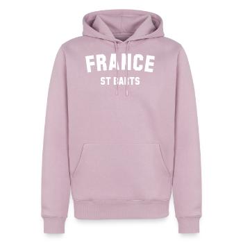 St Barts France Caribbean - Men's Premium Hoodie - dusty pink - Front - Nico (187cm) & Julia (174cm)