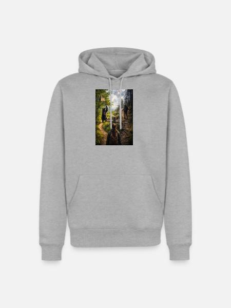 Choose the bear - Men's Premium Hoodie - heather grey