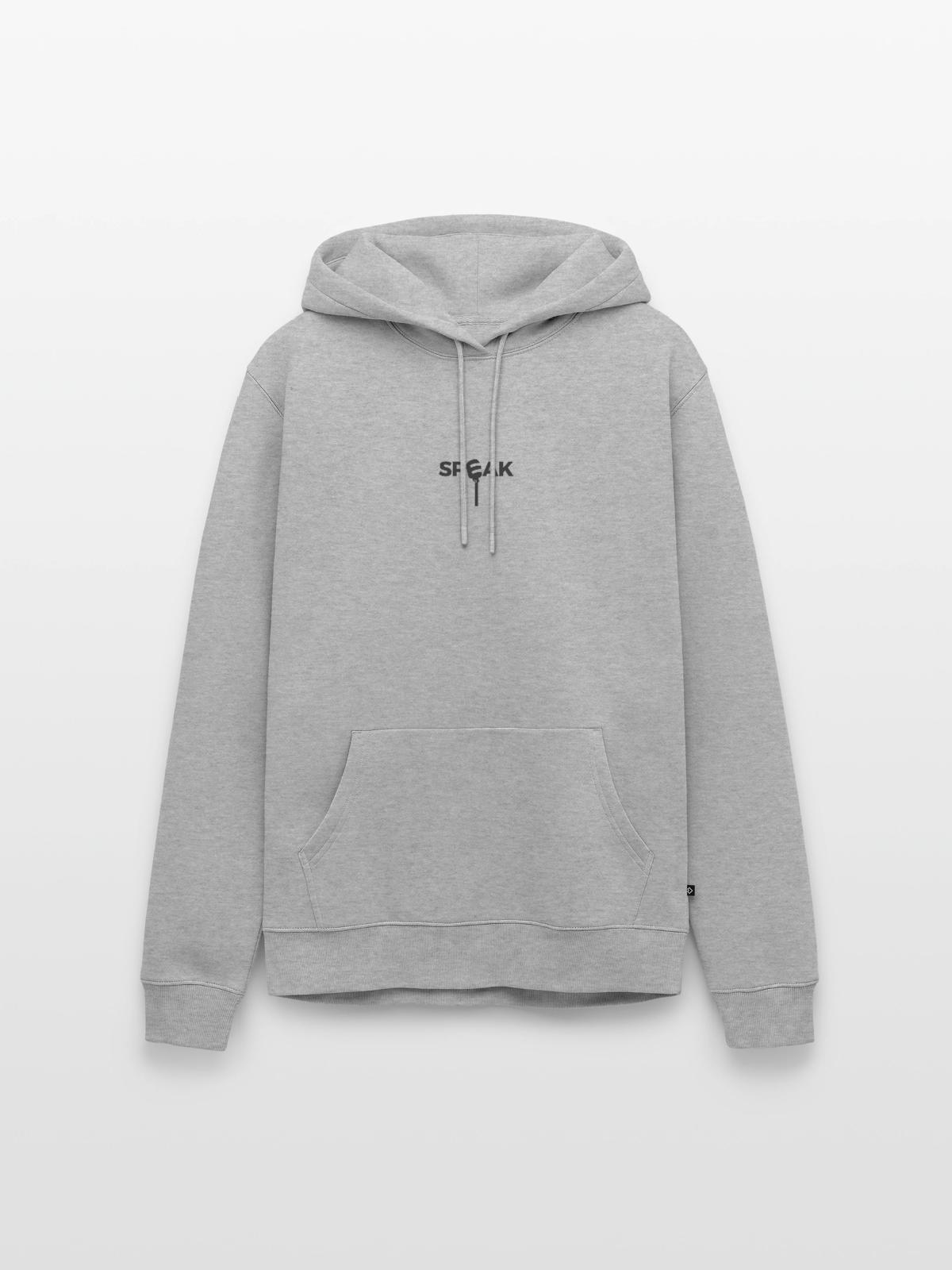 speak - Men's Premium Hoodie - heather grey - Front