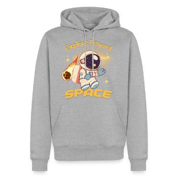 Explore the Space - Men's Premium Hoodie - heather grey - Front