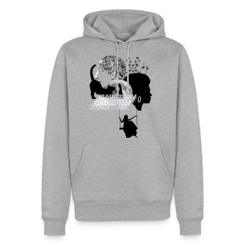 Brainstorm Mindscape Collage - Men's Premium Hoodie - heather grey - Front
