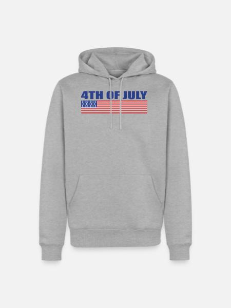 4Th Of July - Men's Premium Hoodie - heather grey