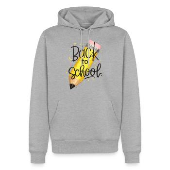 BacktoSchool Pencil Art - Men's Premium Hoodie - heather grey - Front