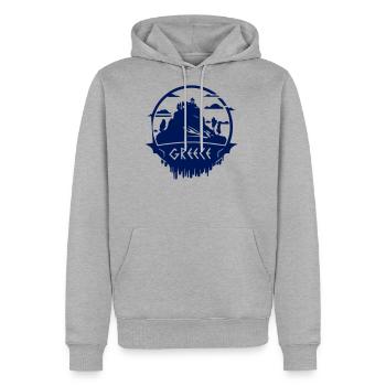 greece - Men's Premium Hoodie - heather grey - Front