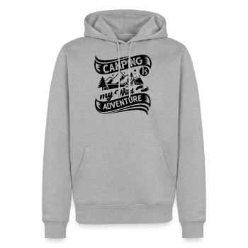 camping my wild adventure - Men's Premium Hoodie - heather grey - Front