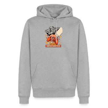 Corporate Hand Crushes Controller - Men's Premium Hoodie - heather grey - Front