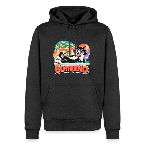 Sassy Cat Pride Pizza Retro Comic - Men's Premium Hoodie