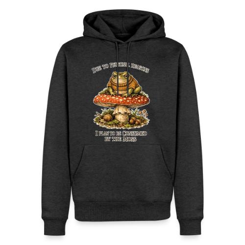 Frog Consumed by Moss Cottagecore Aesthetic - Men's Premium Hoodie