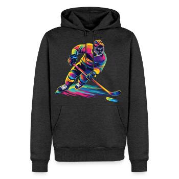 Hockey - Molleton à capuche Premium pour homme - anthracite chiné - Devant - Thijin (182cm) & Raik (115cm)