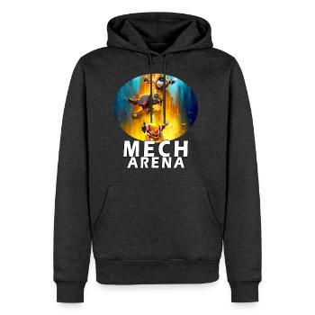 lets play amazing battle mech arena - Men's Premium Hoodie - heather anthracite - Front - Thijin (182cm) & Raik (115cm)