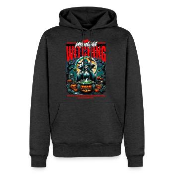 Unique Halloween Scary Witch Mystic and Magical - Men's Premium Hoodie - heather anthracite - Front - Thijin (182cm) & Raik (115cm)