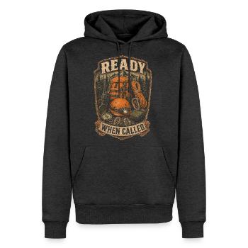 Search And Rescue SAR Team Ready When Called - Men's Premium Hoodie - heather anthracite - Front - Thijin (182cm) & Raik (115cm)