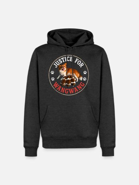 Justice For Wangwang Dog - Men's Premium Hoodie - heather anthracite