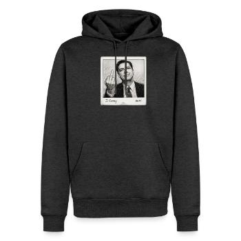 The Indictment 8647 - Men's Premium Hoodie - heather anthracite - Front - Thijin (182cm) & Raik (115cm)