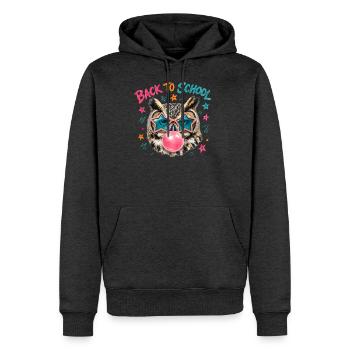 Back to School Owl Pop Art - Men's Premium Hoodie - heather anthracite - Front - Thijin (182cm) & Raik (115cm)