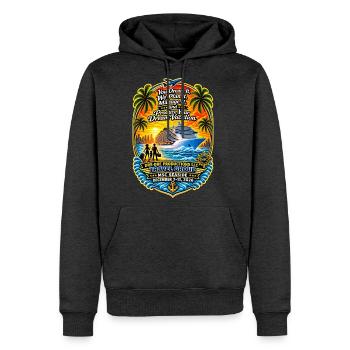 Dream Vacation Travel Badge MSC SEASIDE - Men's Premium Hoodie - heather anthracite - Front - Thijin (182cm) & Raik (115cm)