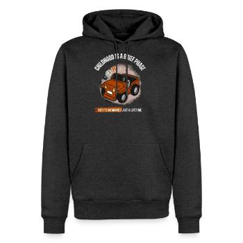 Jeep Nostalgia: Childhood Memories - Men's Premium Hoodie - heather anthracite - Front - Thijin (182cm) & Raik (115cm)