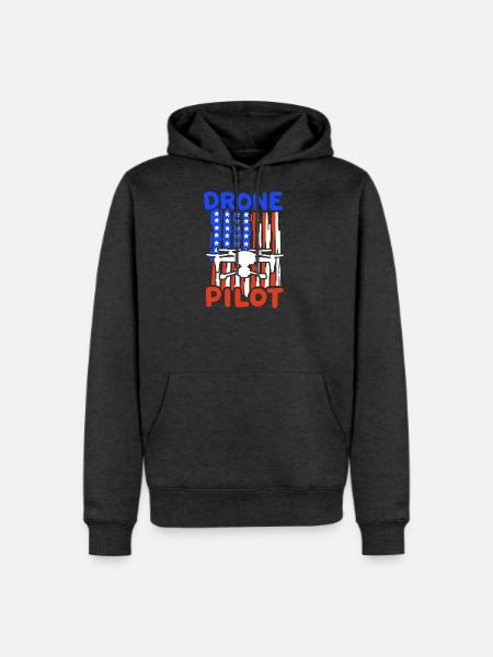 Drone Pilot - Men's Premium Hoodie - heather anthracite