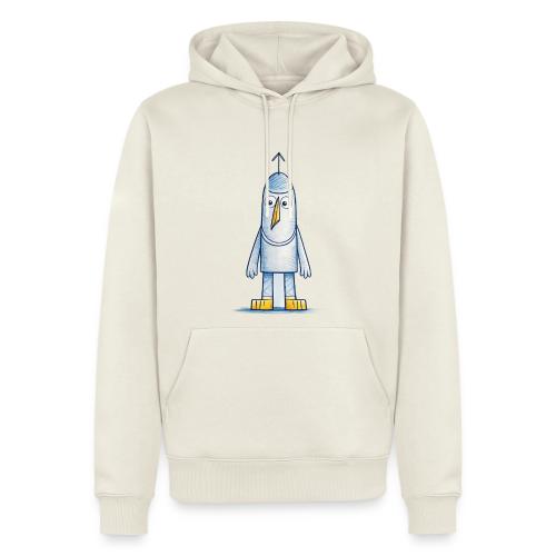 Funny Doodle Bird Character - Men's Premium Hoodie