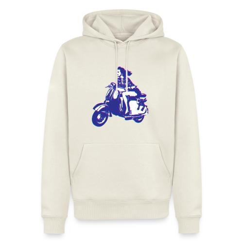 Cute Vespa Scooter Girl - Men's Premium Hoodie