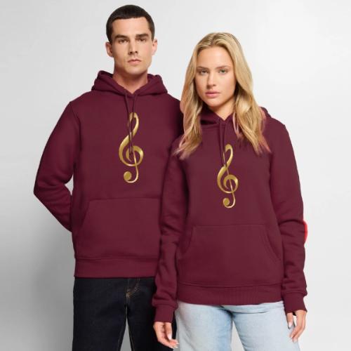 G CLEF - GOLD DESIGN - Men's Premium Hoodie