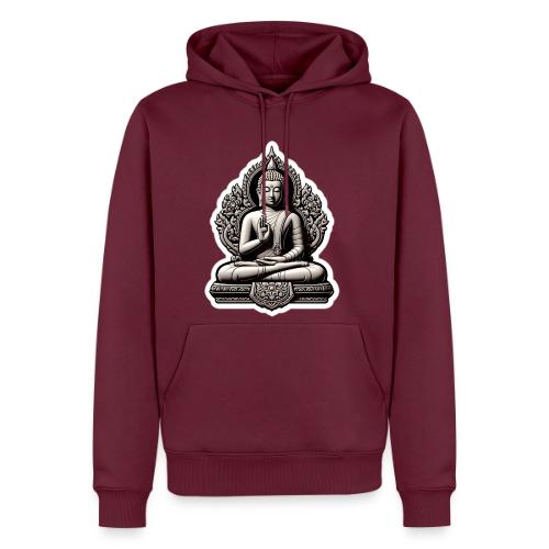 The Buddha Displaying Hand Mudra - Men's Premium Hoodie