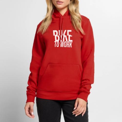 biketowork white - Men's Premium Hoodie