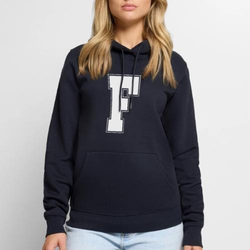 White Letter F – Varsity Alphabet Monogram - Men's Premium Hoodie