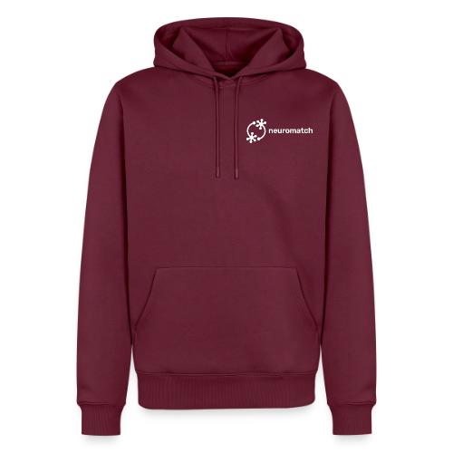 NM Name Logo (White) - Men's Premium Hoodie