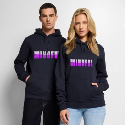 Mindful Typography Minimalist Design - Men's Premium Hoodie