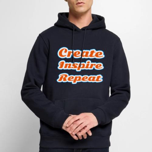 Create, Inspire, Repeat — Artist Life Script - Men's Premium Hoodie