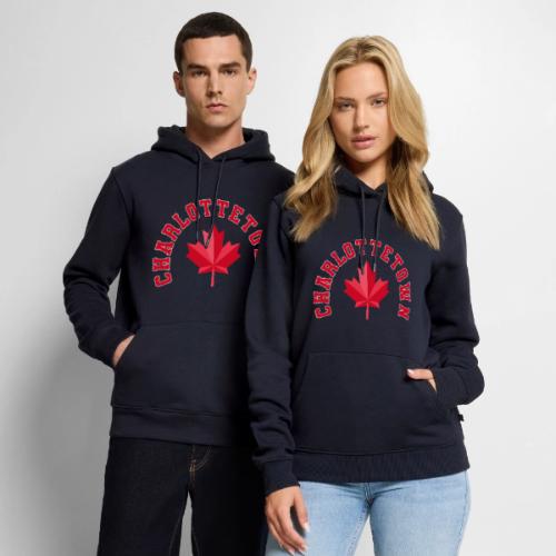 Charlottetown with maple leaf - Men's Premium Hoodie
