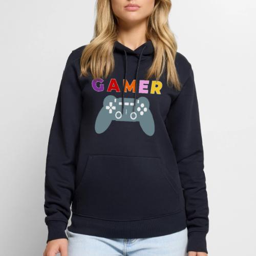 Colorful Gamer Controller Graphic - Men's Premium Hoodie