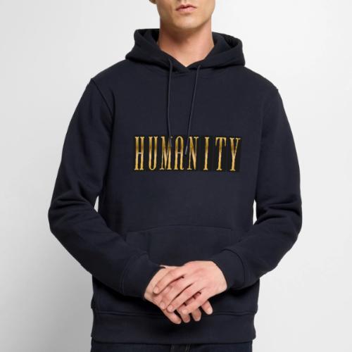 Golden Humanity Statement - Men's Premium Hoodie