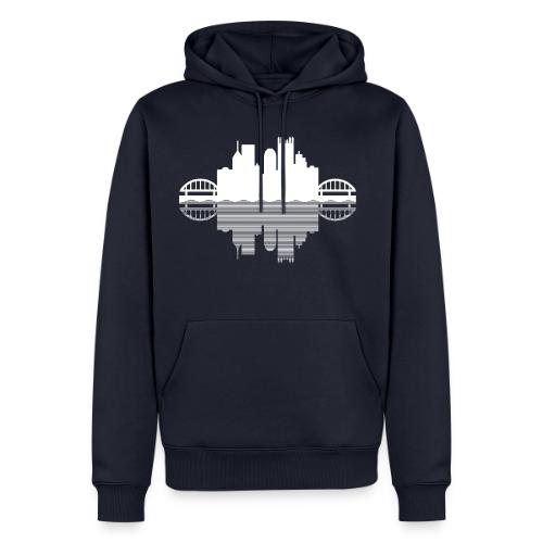 Pittsburgh Skyline Reflection - Men's Premium Hoodie