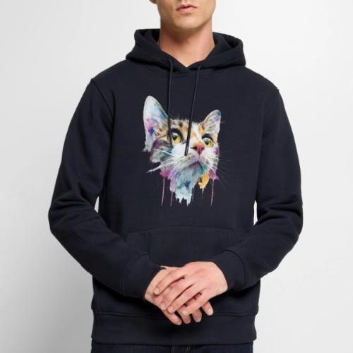 Chromatic Cat Splash - Men's Premium Hoodie
