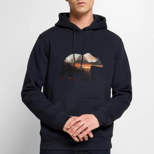 Canada Bear: fiery tones - Men's Premium Hoodie