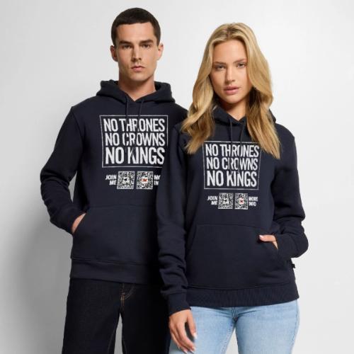 No Thrones (white, front-facing) - Men's Premium Hoodie