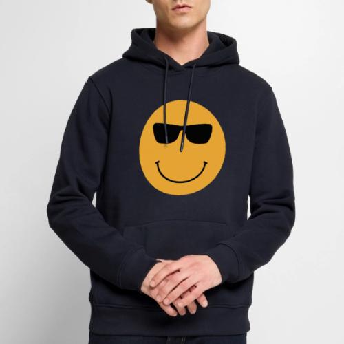 Orange Face with Sunglasses - Men's Premium Hoodie