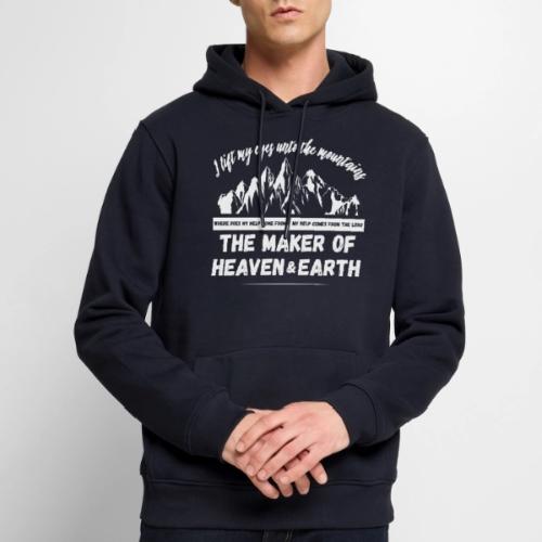 Maker of heaven and earth psalms 121:1 - Men's Premium Hoodie