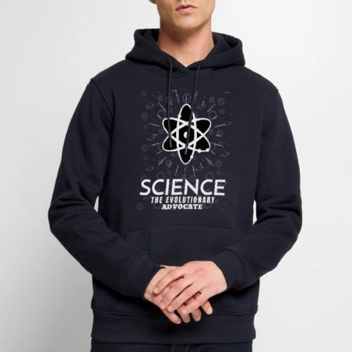 Science The Evolutionary Advocate White Design - Men's Premium Hoodie