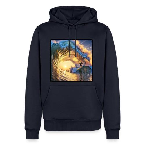 Morning Gold Full-Pipe Wave - Men's Premium Hoodie