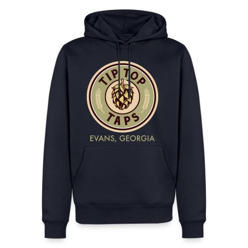 Tip Top Taps Hops Circle Evans Ga Green 4 png - Men's Premium Hoodie