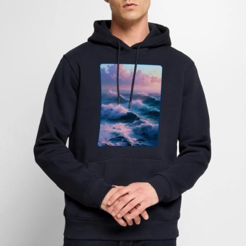 Dreamy Pastel Ocean Sunset Art - Men's Premium Hoodie
