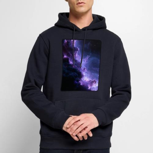 Purple Nebula Space Design - Men's Premium Hoodie