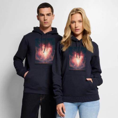 Supernova Sky Sci-Fi Artwork - Men's Premium Hoodie