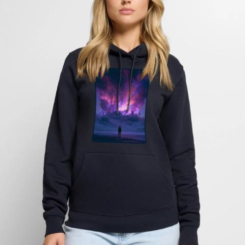 Cosmic Supernova Night Design - Men's Premium Hoodie