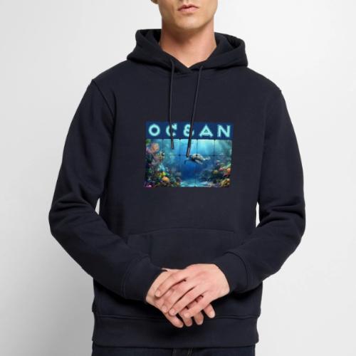 Ocean: Turtle Drift - Men's Premium Hoodie