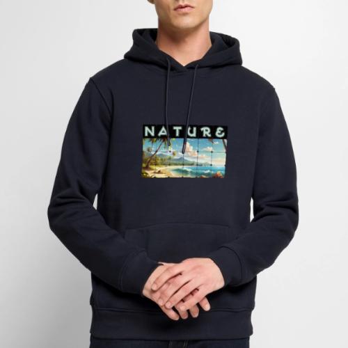 Nature: Sun-Kissed Shore - Men's Premium Hoodie