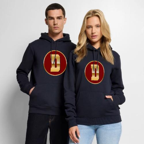 Letter D – Capital Varsity Alphabet Monogram - Men's Premium Hoodie